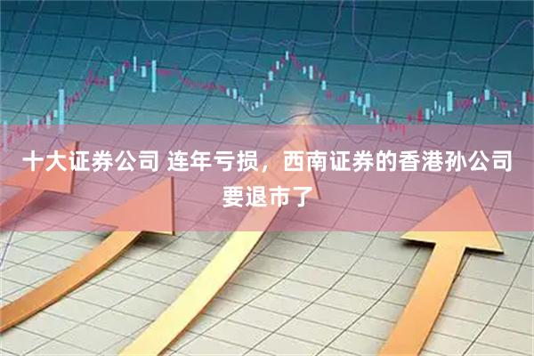 十大证券公司 连年亏损，西南证券的香港孙公司要退市了